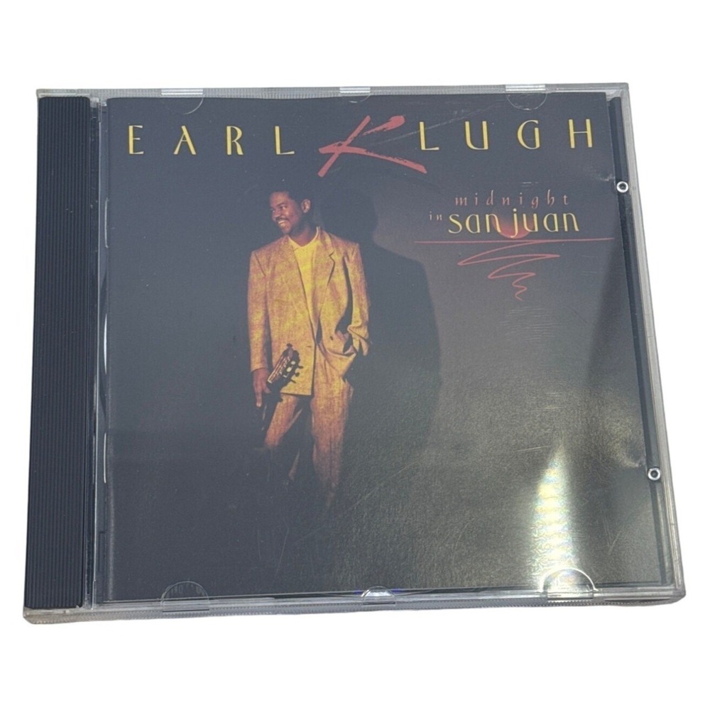Earl Klugh Midnight in‎ San Juan CD 1991 Warner Bros Smooth Jazz Guitar Tested